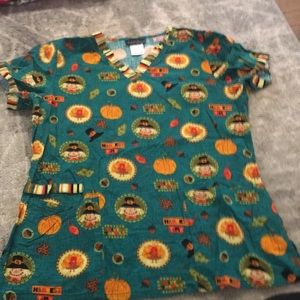 Fall scrub top.